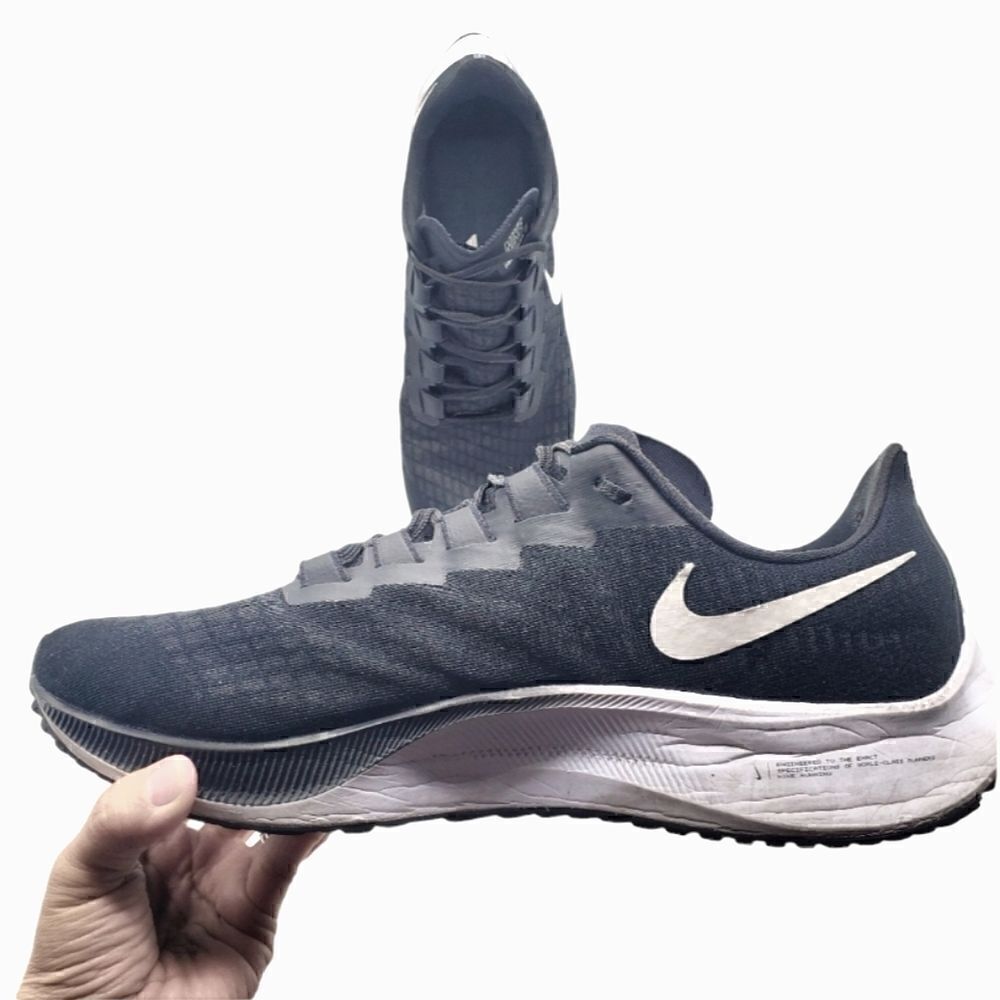 Nike Air Zoom Pegasus Running Jogging Shoes Men's Black/White Size 14
